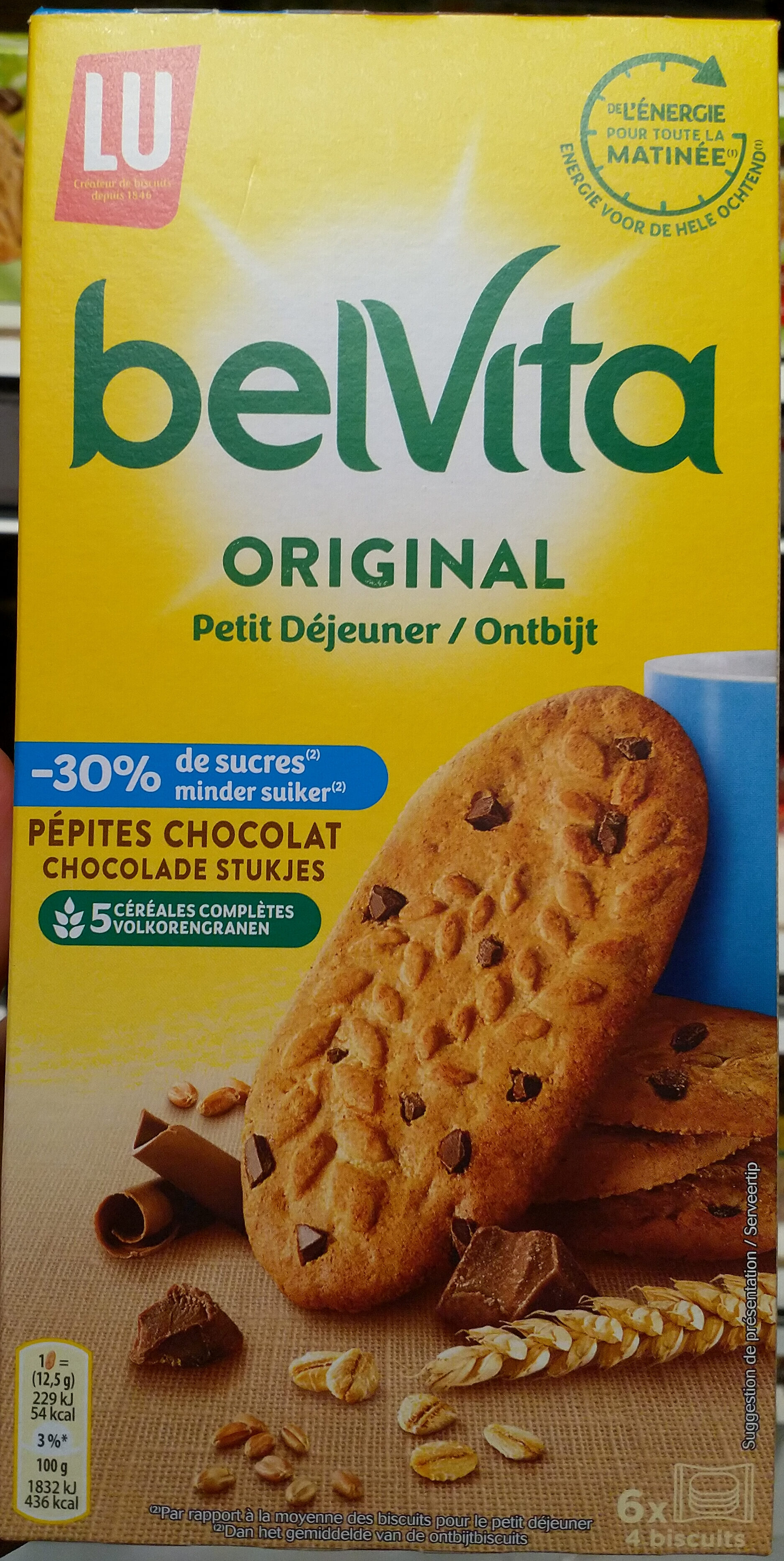 BelVita Original Petit Déjeuner pépites de chocolat - Produit - fr