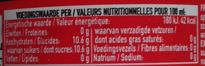 Coca-Cola Original Taste - Tableau nutritionnel - fr